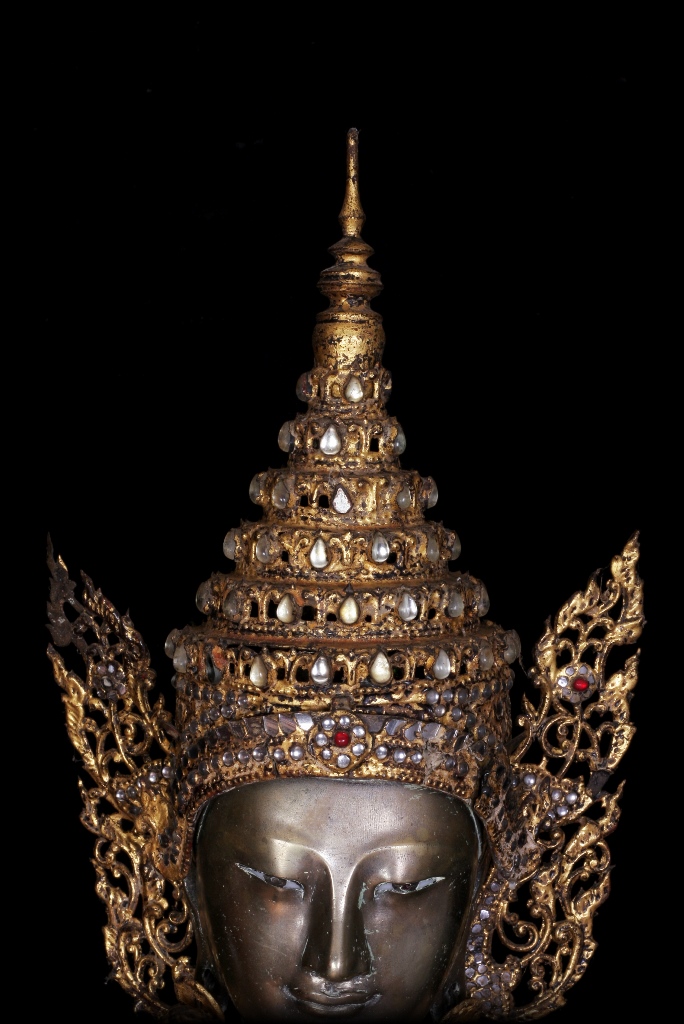 Extremely Rare Early 18C Bronze Burmese Shan Buddha # DW005